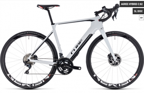 CUBE AGREE HYBRID C62 SL DISC WHITE BLACK