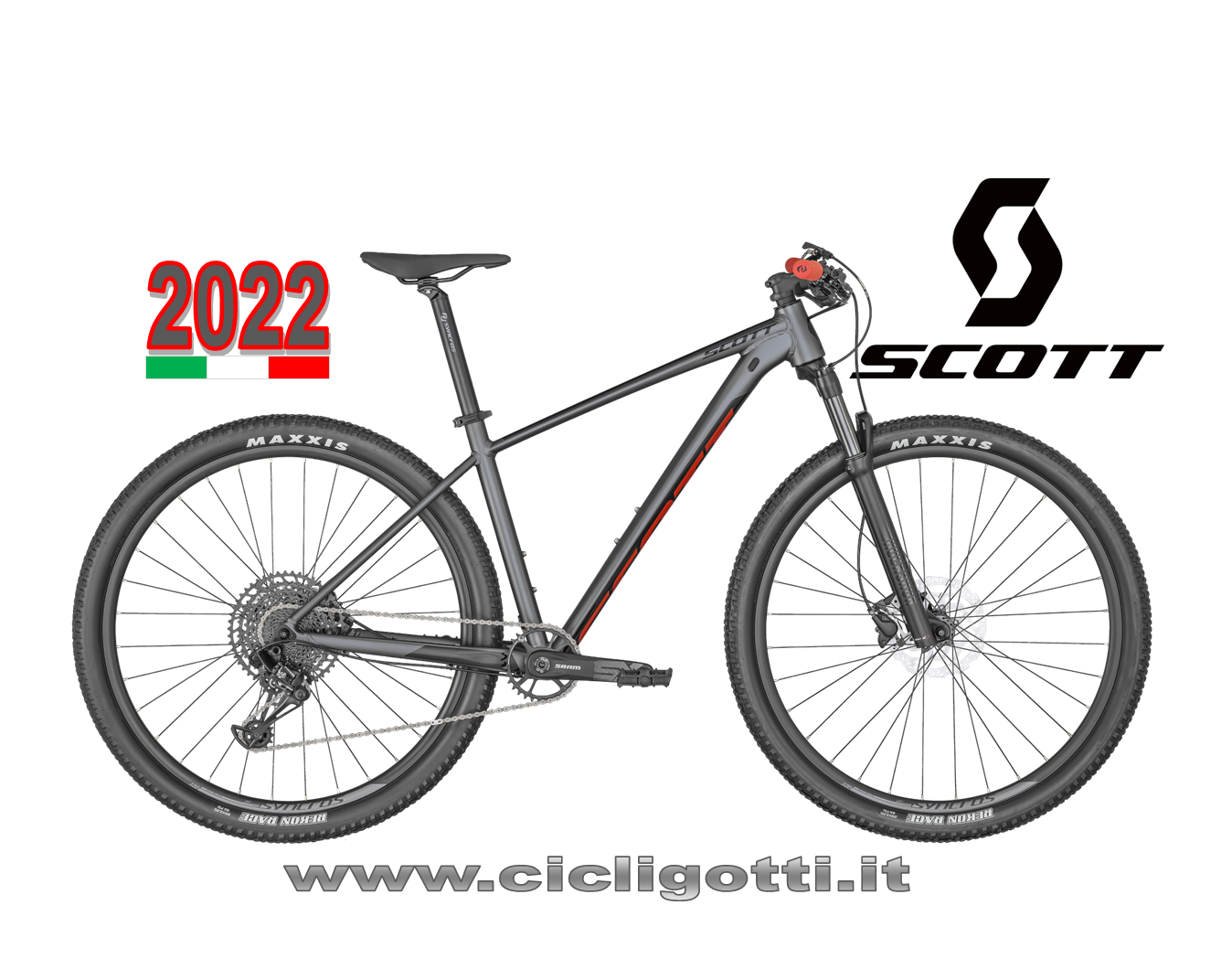 SCOTT SCALE 970 DARK GREY ANNO 2022 - Cicli Gotti