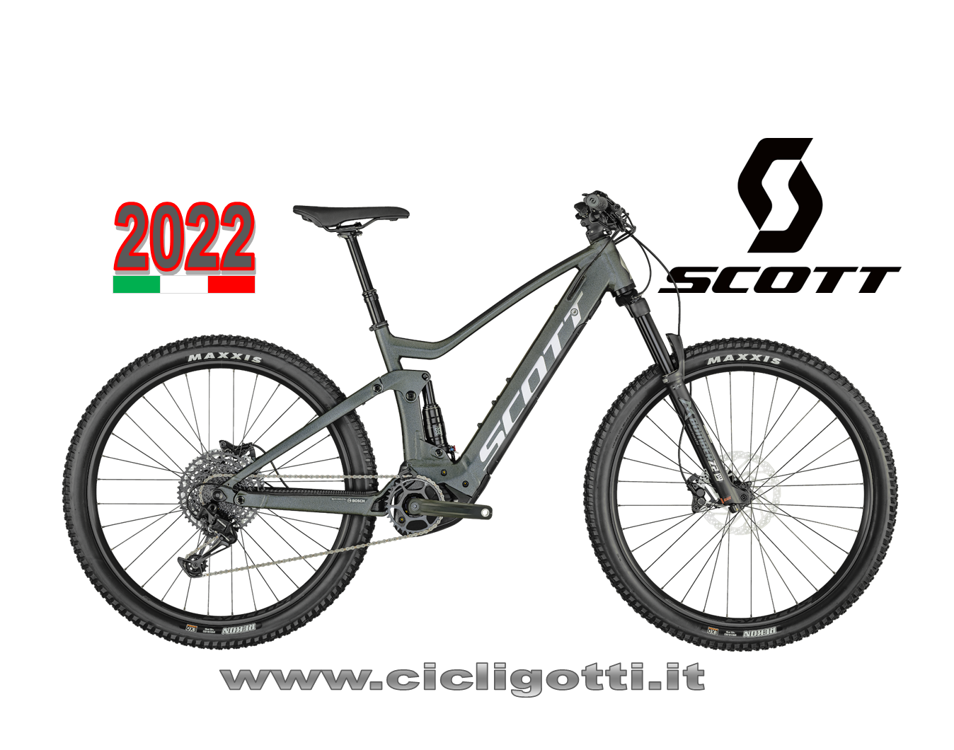 SCOTT STRIKE E-RIDE 930 BLACK BICICLETTA ELETTRICA 2022 - Cicli Gotti