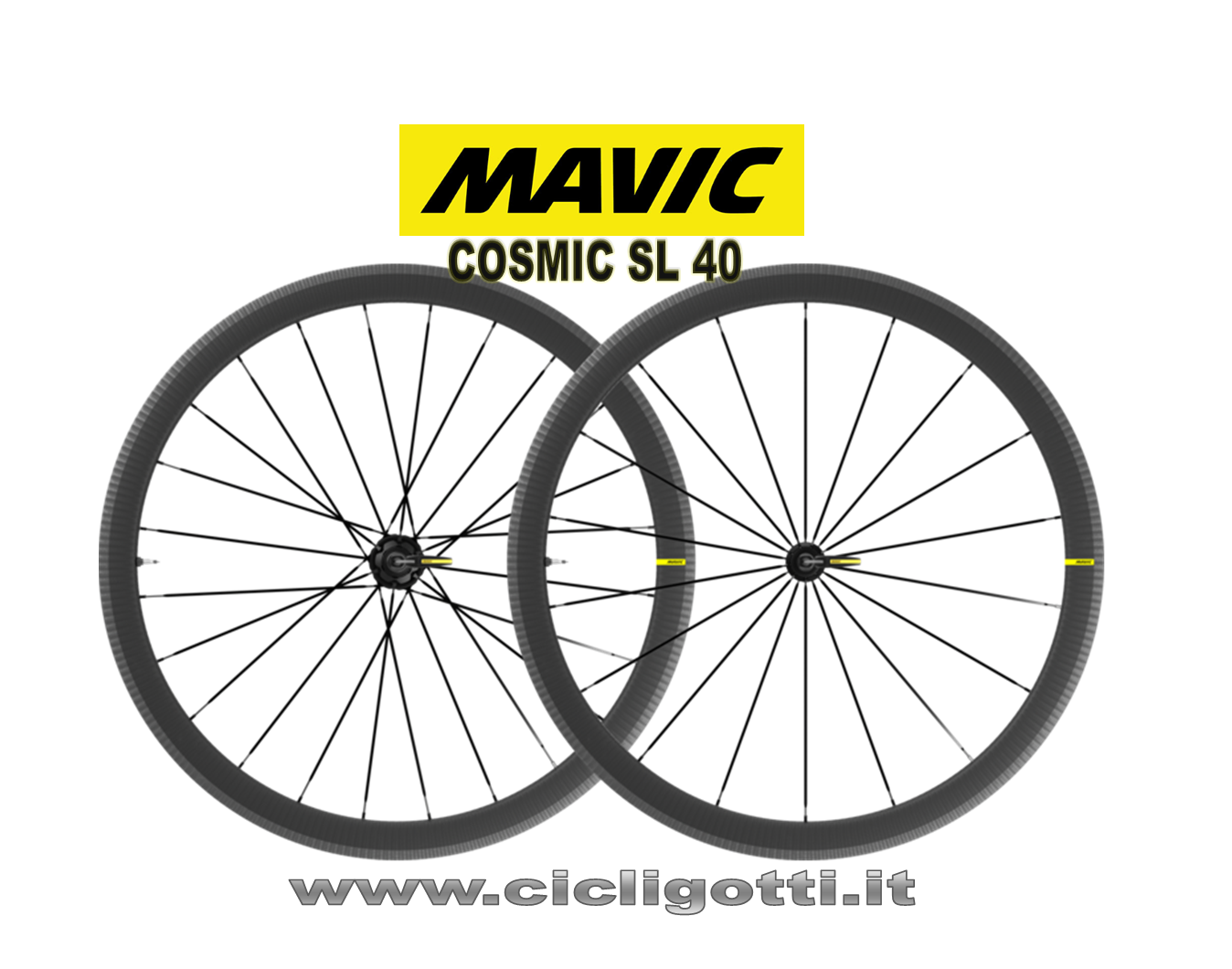 MAVIC COSMIC SL 40 COPPIA RUOTE RIM BRAKE - Cicli Gotti